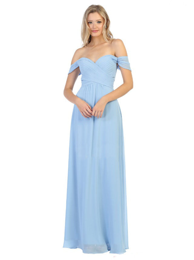 Sara's Fashion A-Line, Off-the-Shoulder Long Size Maxi For Mother of Bride, Bridesmaid, Grad and Prom In Canada